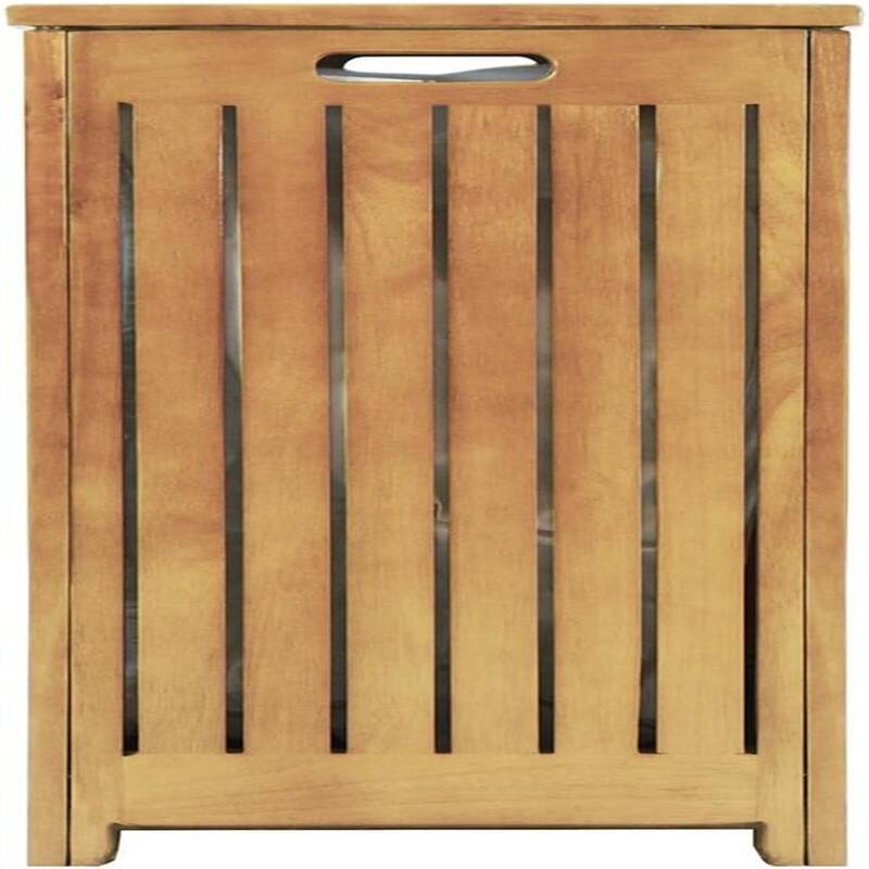 Bamboo Laundry Hamper - 20.13"L x 13.25"W x 24.75"H