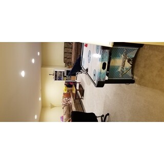 Face-Off 5-Ft Air Hockey Game Table for Family Game Rooms with Electronic Scoring