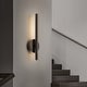 preview thumbnail 4 of 31, Modern Industrial Minimalist Metal LED Integrated Linear Strip Wall Light Sconce