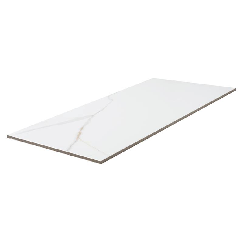Chronos 13x26 White/ Gold Matte Porcelain Tile - Floor, Wall - Large Format