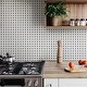 preview thumbnail 6 of 12, SomerTile Metro Basketweave Matte White with Black Dot 11.75" x 11.75" Porcelain Mosaic Tile