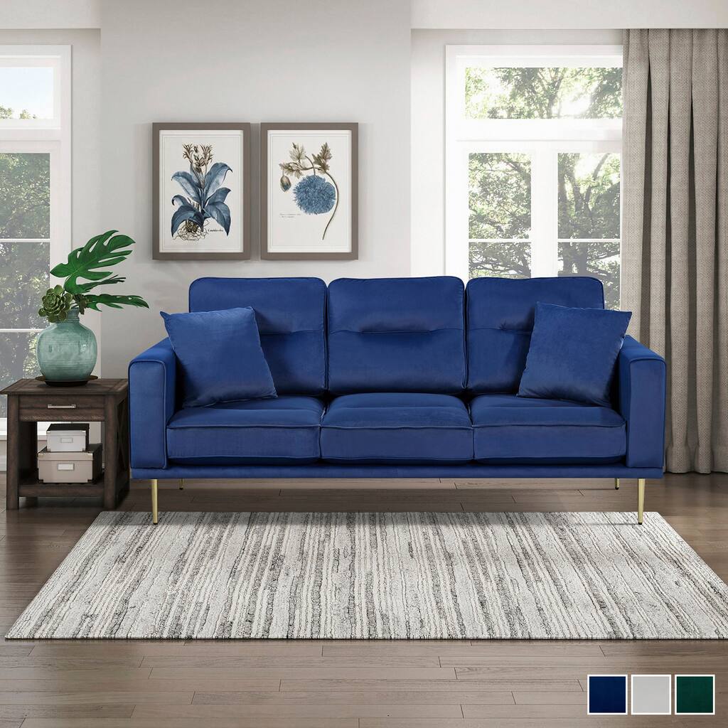 Valleton Velvet Living Room Sofa