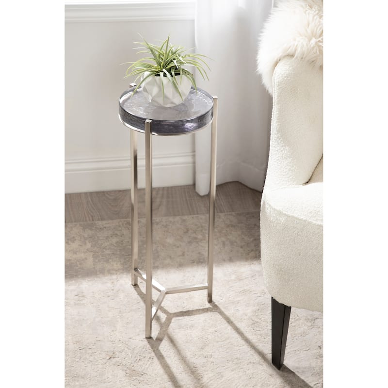 Kate and Laurel Aguilar Glam Drink Table - 8x8x23