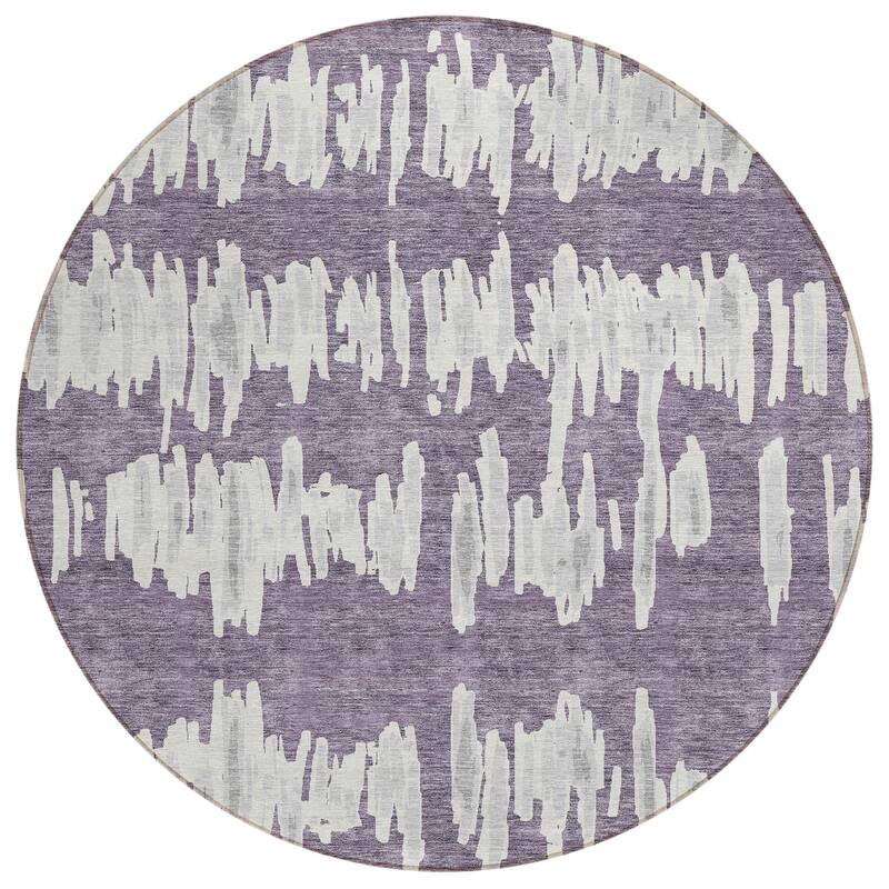 Machine Washable Indoor/ Outdoor Chantille Abstract Contemporary Rug