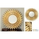 preview thumbnail 2 of 1, Handmade Sunbeams Mohena Wood Frame Mirror(Peru)