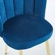 preview thumbnail 9 of 14, Modern dining chair(set of 2 ) with iron tube golden color legs, velvet and comfortable backrest