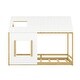 preview thumbnail 4 of 7, White & Natural Full House Bed with Roof & Window - Stylish & Durable