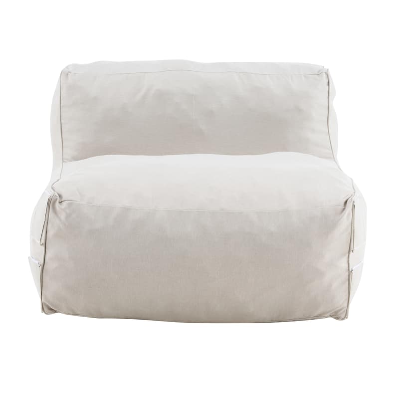 Christopher Knight Home - Nerissa Outdoor/Indoor Olefin Modular Bean Bag Armless Sofa Set with Shredded Foam Filled