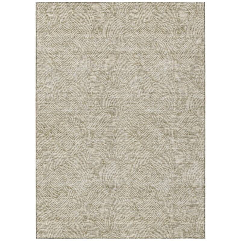 HomeRoots Floral Transitional Rectangle Outdoor Rug