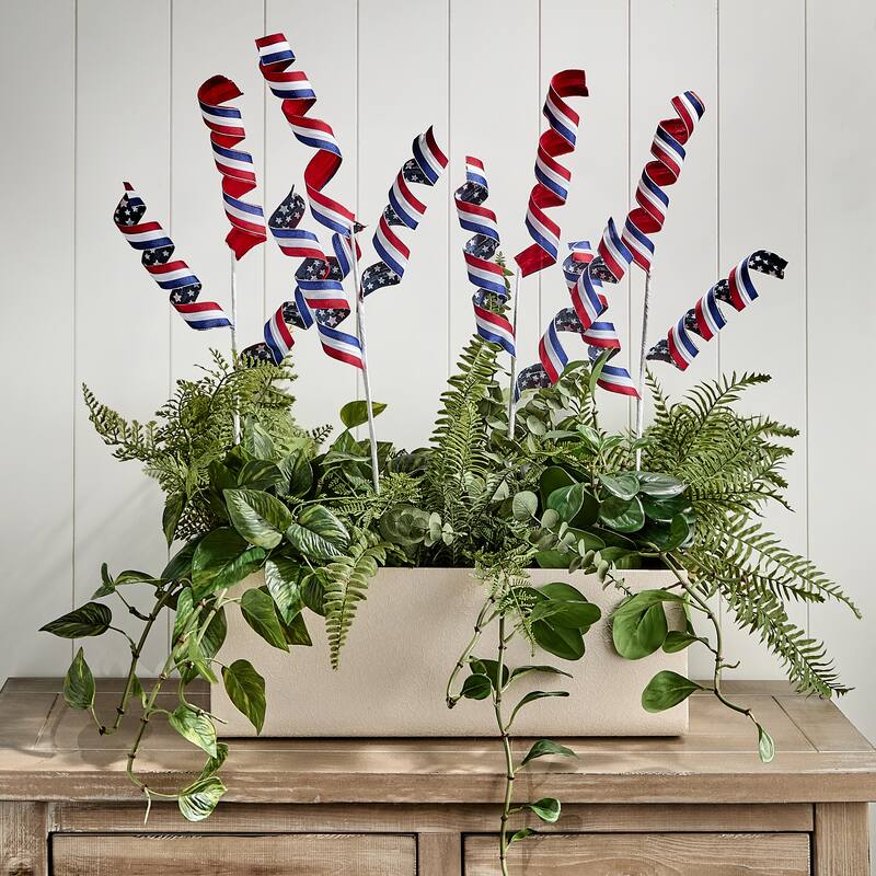 28" American Spirit Curl Stem Set of 4