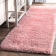 preview thumbnail 37 of 41, Nuloom Gynel Contemporary Shag Area Rug 2'8" x 8' Runner - Baby Pink