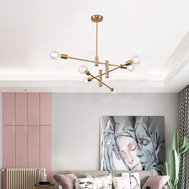 Three Tier Brushed Bronze Metal Ceiling Fixture