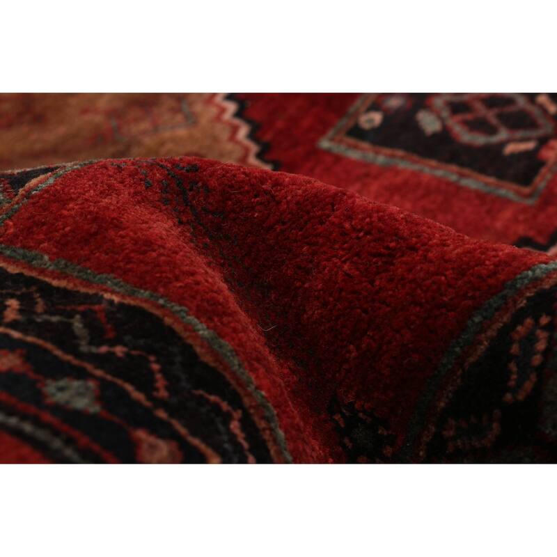 ECARPETGALLERY Hand-knotted Andelz Red Wool Rug - 4'4 x 11'1