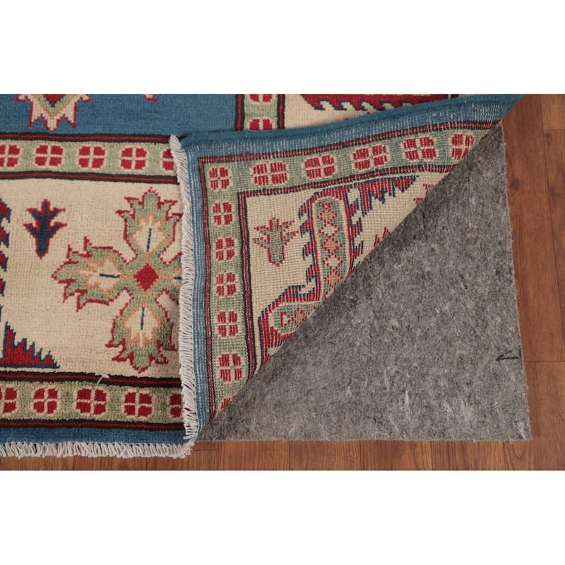 Blue Kazak Oriental Area Rug Handmade Bedroom Wool Carpet - 8'5" x 10'7"