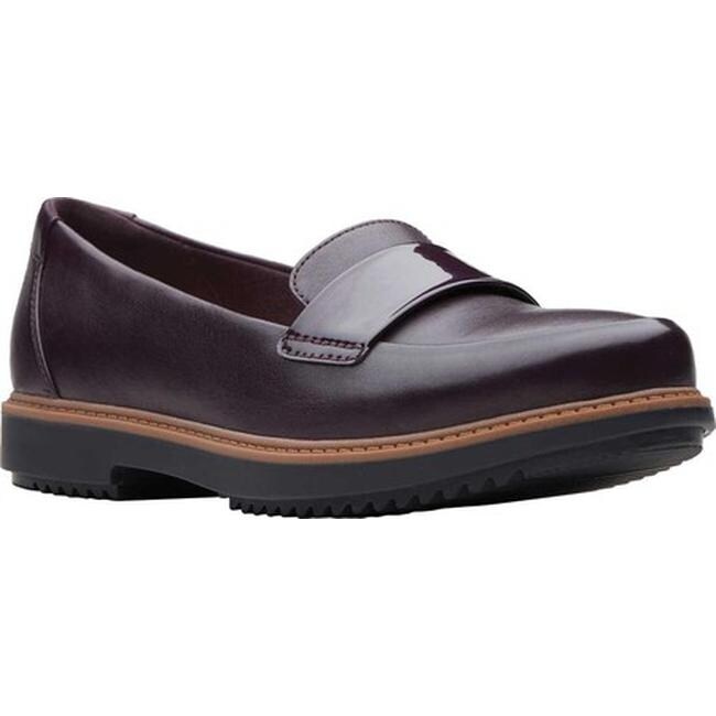 Clarks raisie arlie aubergine clearance