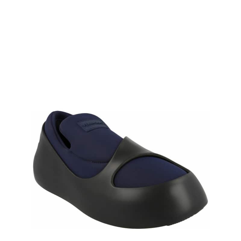 Ferragamo Lunar Paneled Slip-On Sneakers