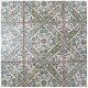 preview thumbnail 5 of 3, Merola Tile Klinker Retro Blanco Bergenia Encaustic 12.75" x 12.75" Ceramic Floor and Wall Quarry Tile