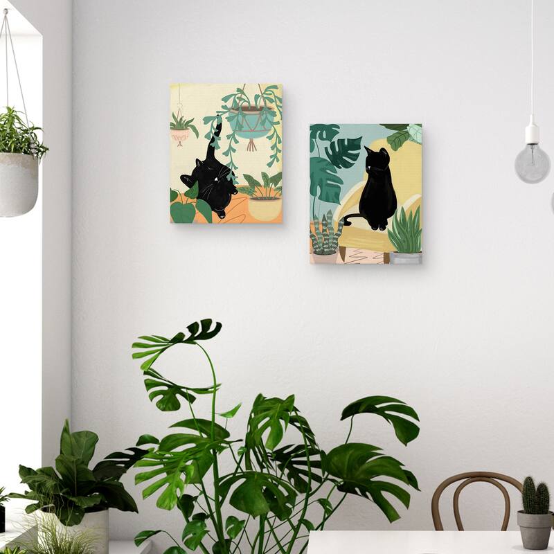 Jungle Cats I - II by Studio Arts Canvas Art Prints