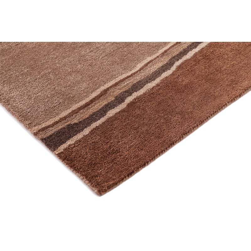 Terra by Obeetee Salina Oliver Brown Rug