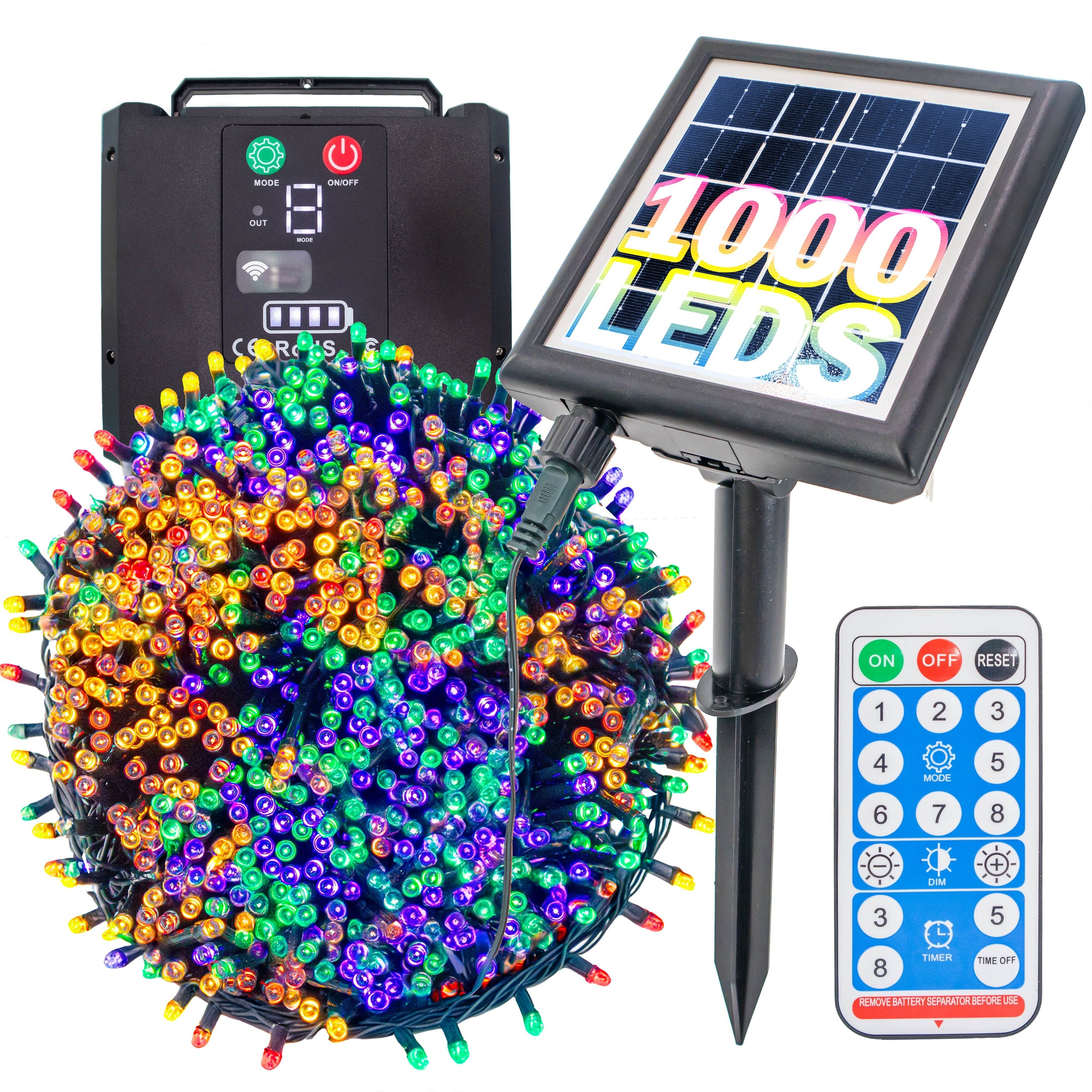 1000 solar fairy lights 2025