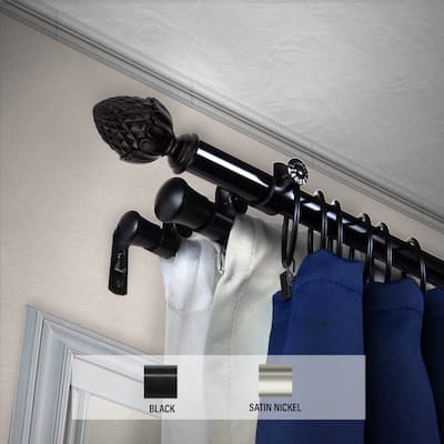 Triple Curtain Rod - 13-16" Adjustable Drapery Rod - Home Imports Emporium - 170