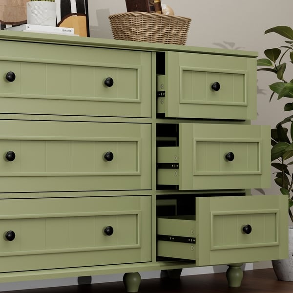 green emerald velvet dress Bone Inlay 9 Drawer Dresser main image 1