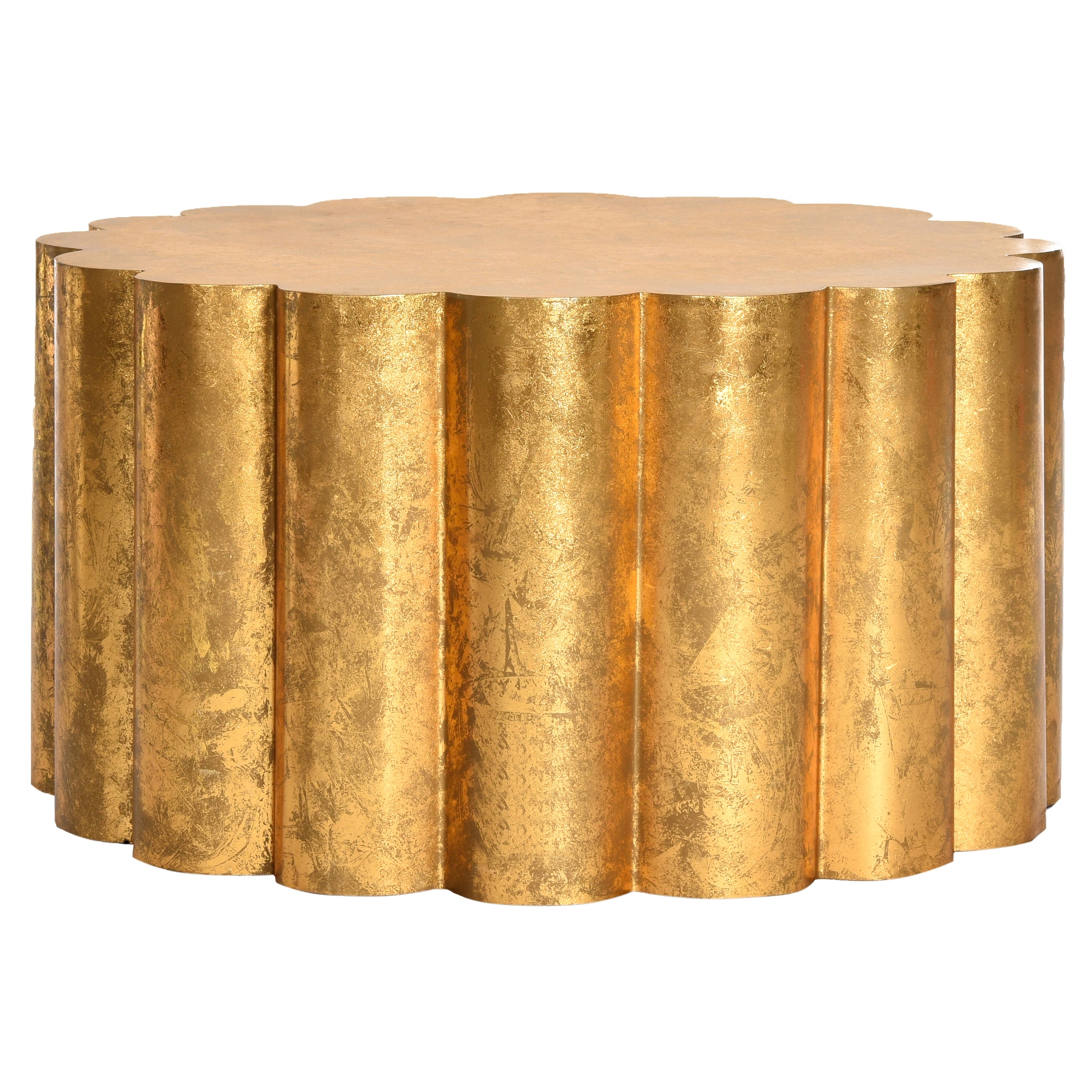 SAFAVIEH Carolee Gold Drum Coffee Table - 28