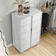 preview thumbnail 16 of 28, Furniture of America Erina Modern Glossy 5-Drawer Chest