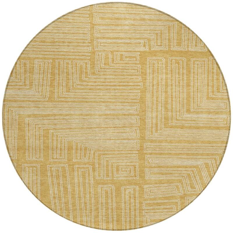 HomeRoots Geometric Transitional Rectangle Outdoor Rug