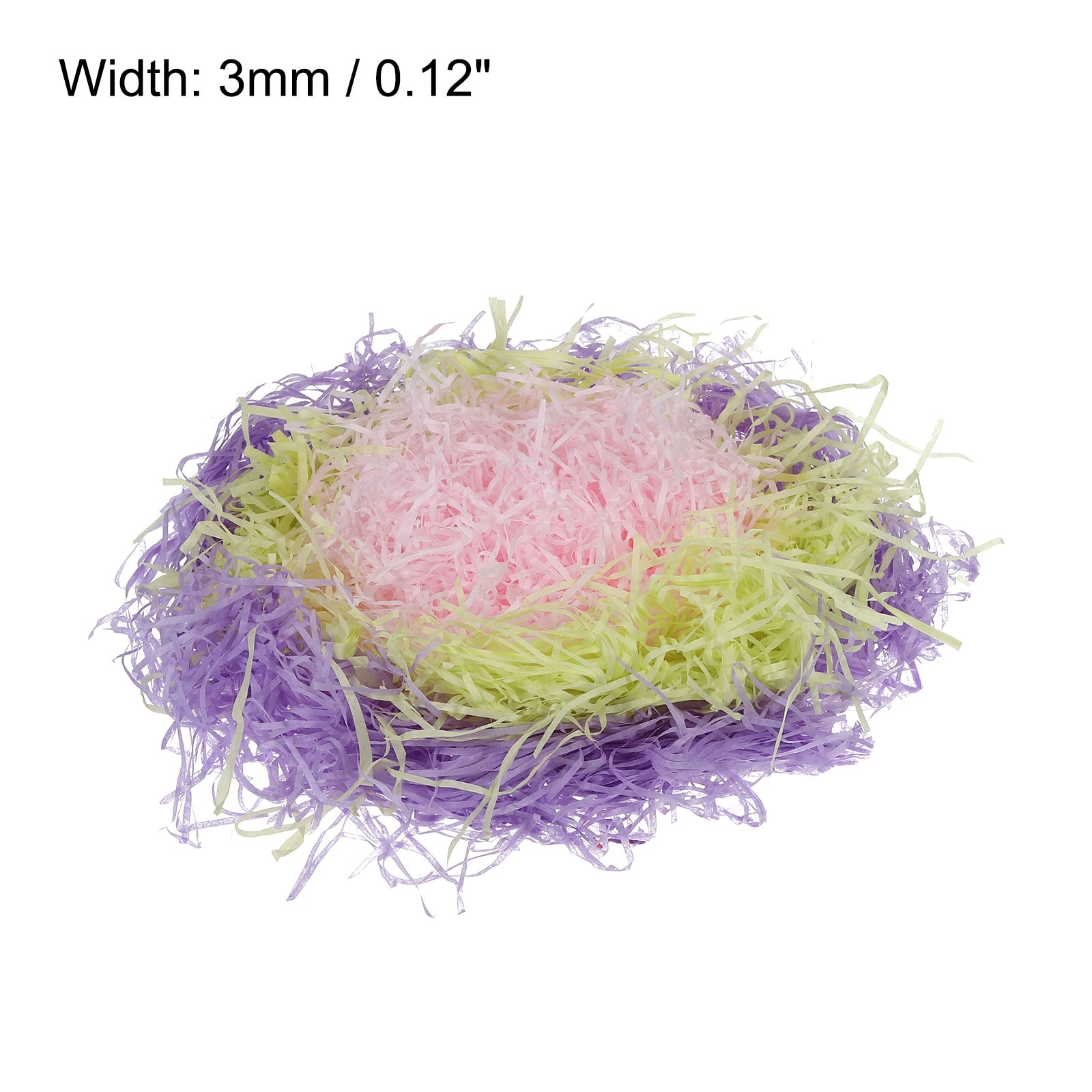 Easter Grass Basket Filler Grass 3 Color - (Green,Pink,Purple) - 3 Pack - Green,Pink,Purple