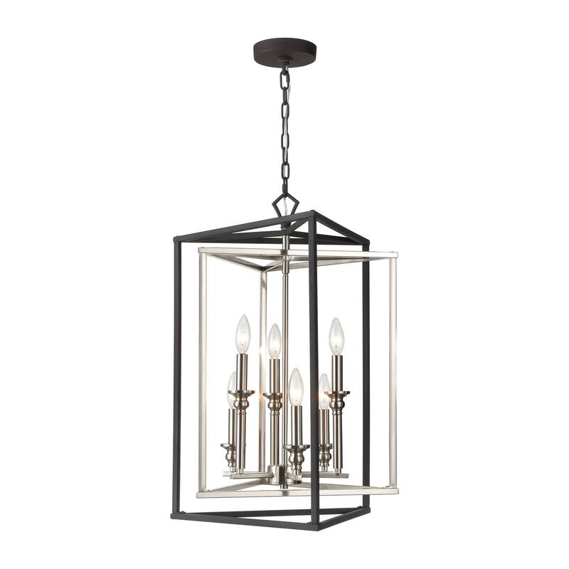 Elk Home Salinger Charcoal 19 Inch Wide 6 Light Pendant