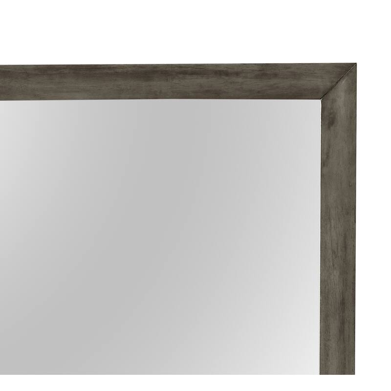 Rectangular Framed Dresser Wall Mirror - 39" - Gray