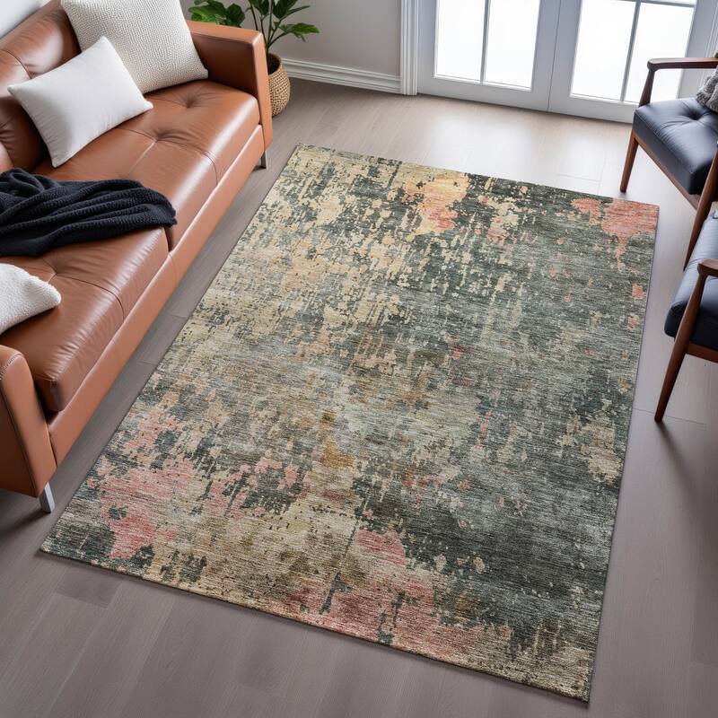 Premium Washable Super Soft Modern Metallics Mayfield Rug