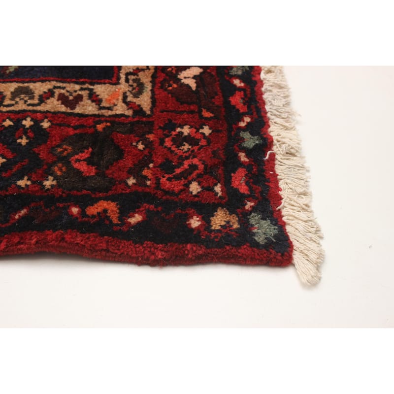 ECARPETGALLERY Hand-knotted Andelz Red Wool Rug - 3'5 x 9'6