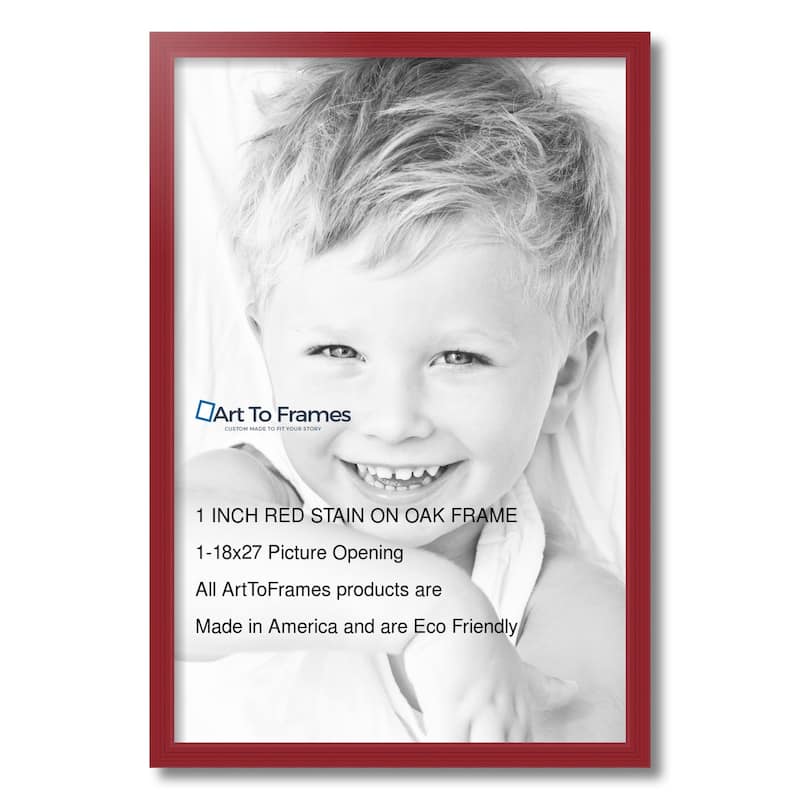 ArtToFrames Classic Waves 18x27 Inch Picture Frame, 1.00 Inch Wood Poster Frame Available in Multiple Colors (60823-18x27)