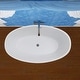 preview thumbnail 7 of 9, Vanity Art 55-Inch Freestanding White Acrylic Bathtub Stand Alone - 55