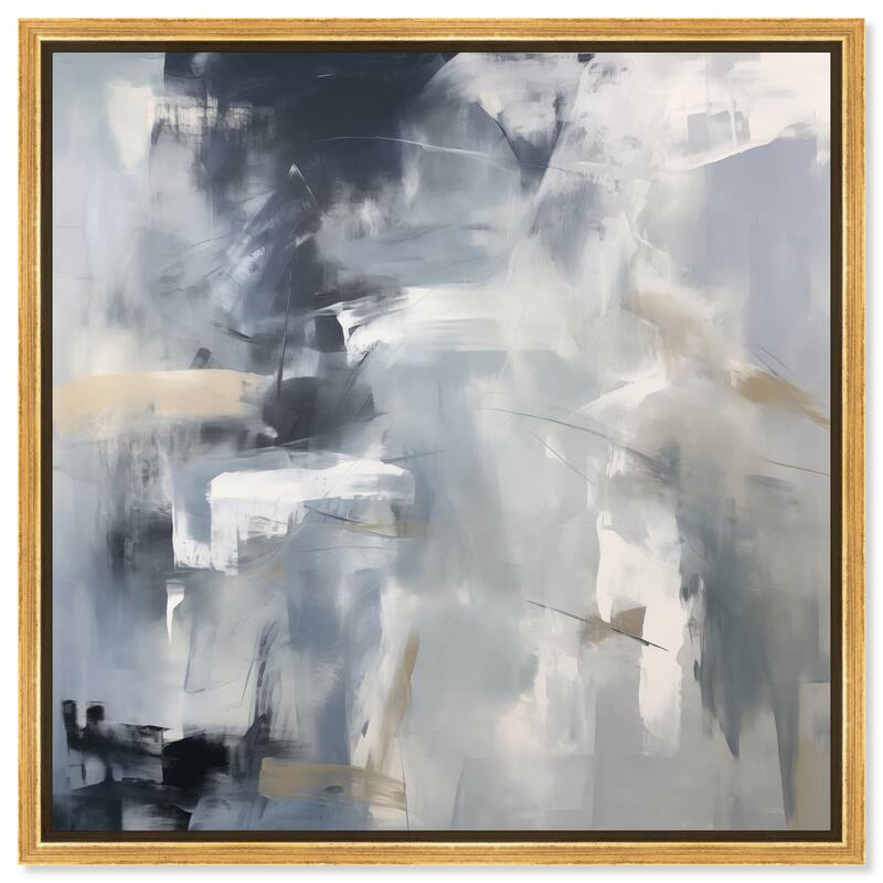 Pulse of the Storm I Canvas by Art Remedy - Gold - 40" x 40"