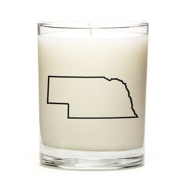 Custom Gift - Map Outline of Nebraska U.S State, Peach Belini