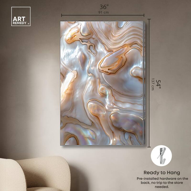 Fluid Preciousness I Canvas by Art Remedy, Gallery Wrapped