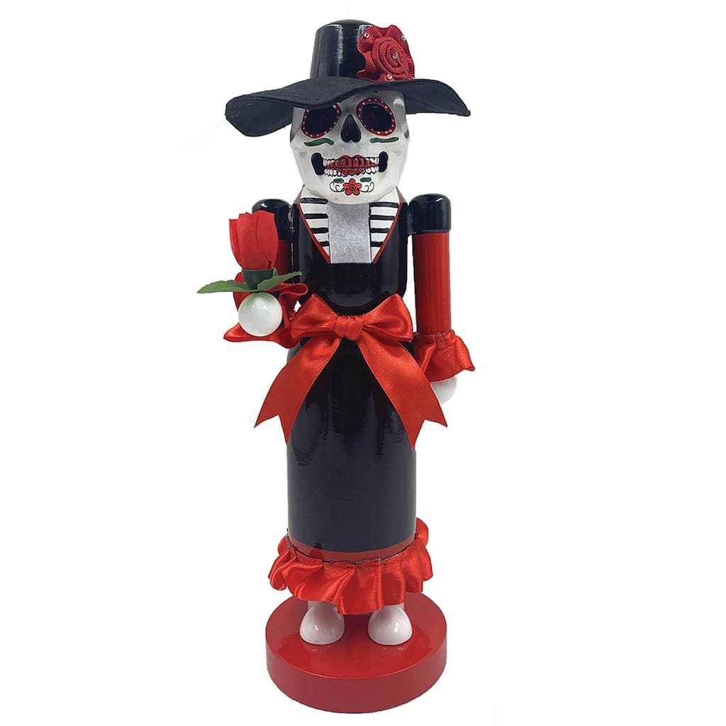 14" Lady Day of the Dead Christmas Nutcracker