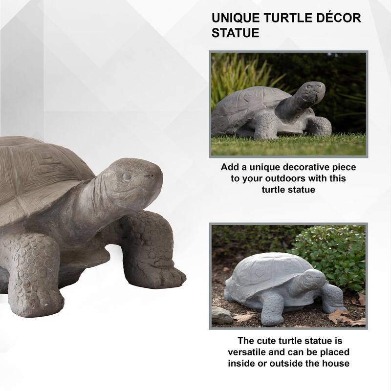 XBrand Turtle Statue, Indoor or Outdoor Décor, Garden Décor, Turtle Garden Statue, Turtle Statuary