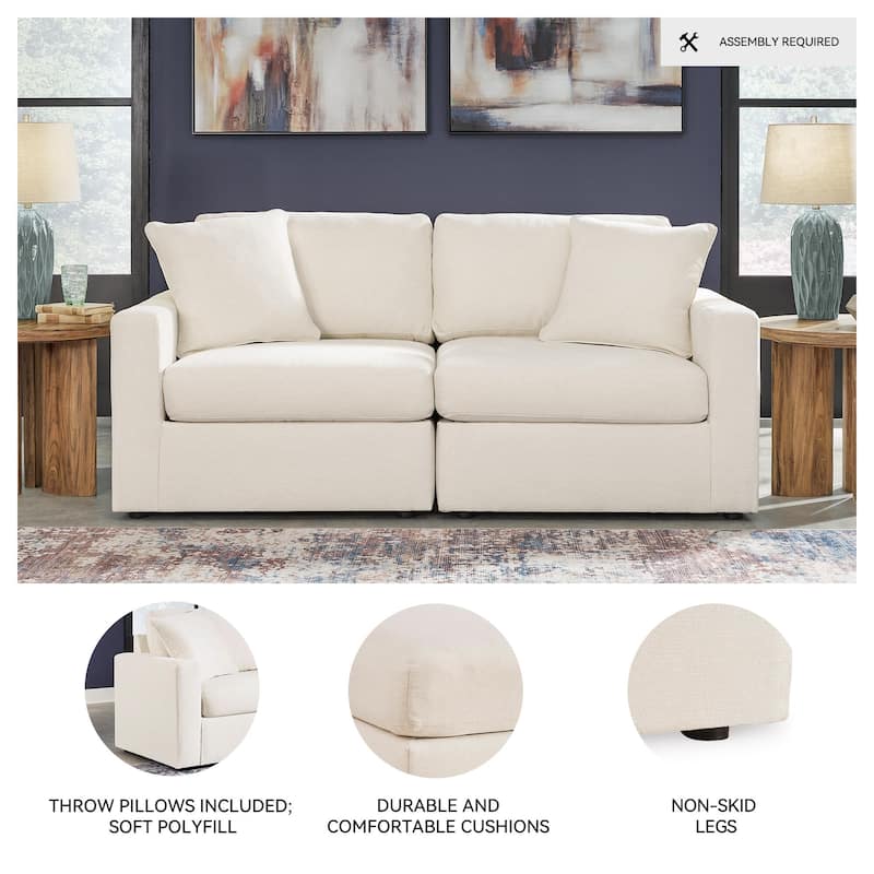 Signature Design by Ashley Modmax 2-Piece Loveseat - 76" W x 37" D x 36" H