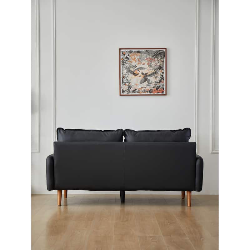 Faux leather 2 Piece Loveseat and Sofa Living Room Set