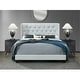 preview thumbnail 24 of 43, Bardy Upholstered Button-tufted Wingback Bed - Queen or King