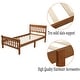preview thumbnail 13 of 19, Merax Wood Twin Platform Bed with Headboard, Footboard, Slat Support