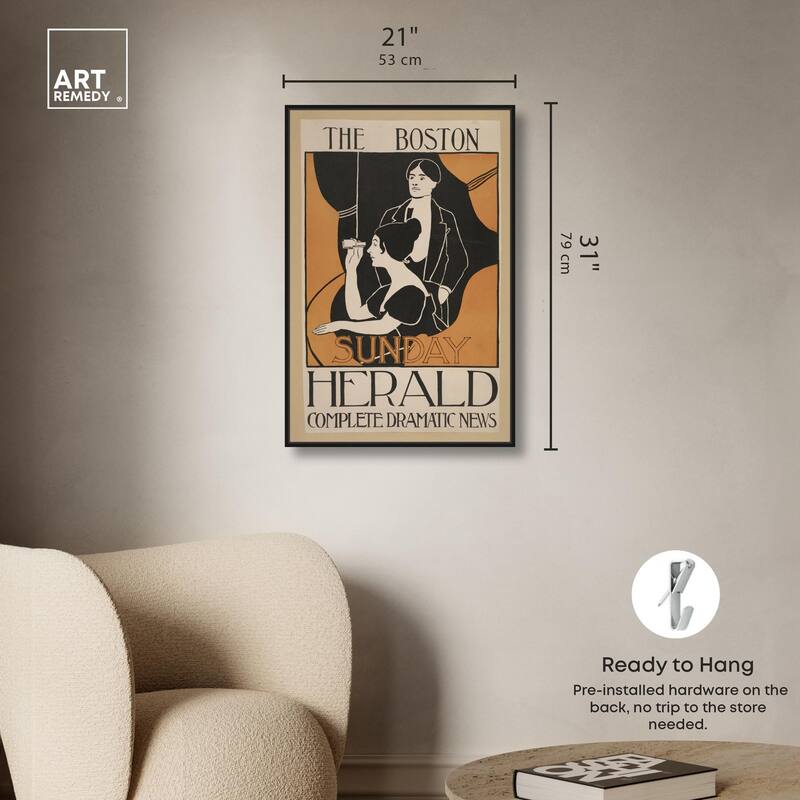 Sunday Herald 1893 Canvas by Art Remedy