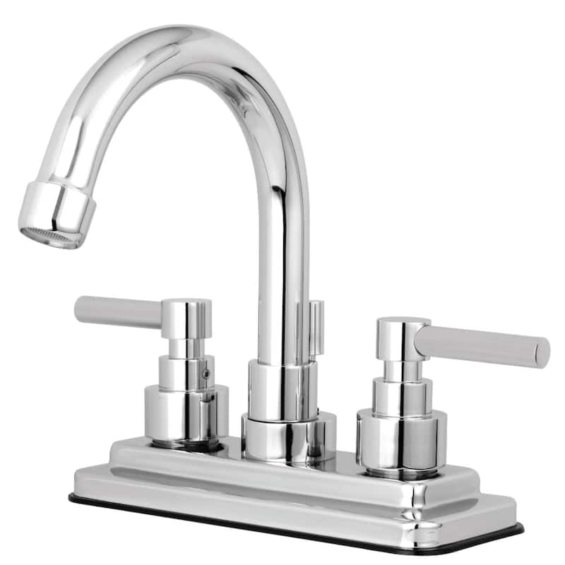 Kingston Brass Elinvar Centerset Bathroom Faucet with Brass Pop-Up - Polished Chrome