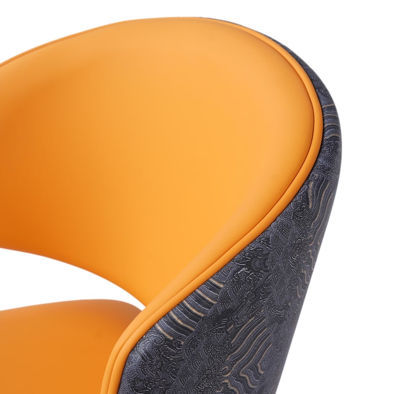 Modern Curved Back Upholstered Side Chair (Set of 2)