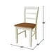 preview thumbnail 130 of 128, International Concepts Solid Wood Madrid Ladderback Chairs, Set of 2 - N/A
