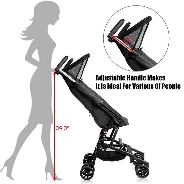 costway buggy portable pocket compact lightweight stroller easy handling folding travel